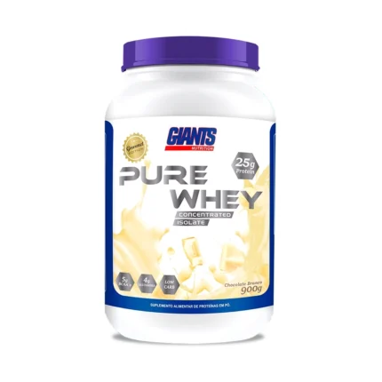 Pure Whey Gourmet Edition 900G Chocolate Branco Giants Nutrition